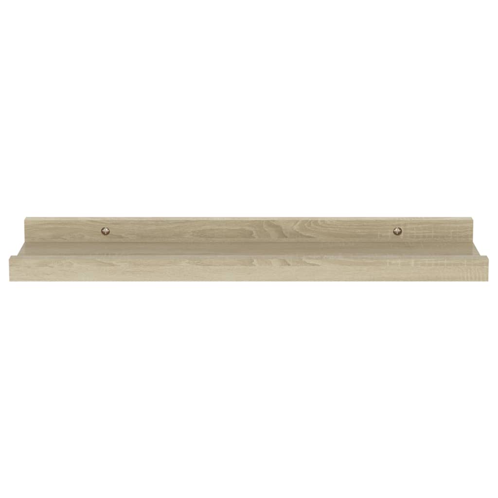 Prateleiras de parede 4 pcs 40x9x3 cm carvalho sonoma