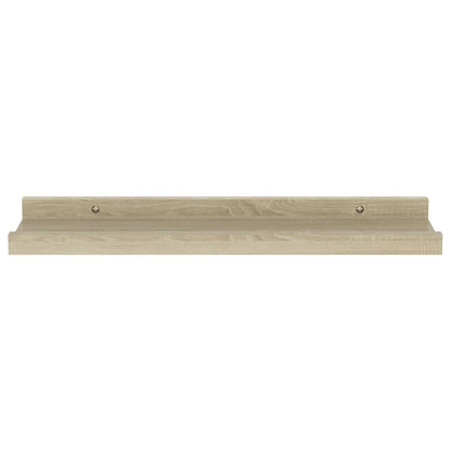 Prateleiras de parede 4 pcs 40x9x3 cm carvalho sonoma