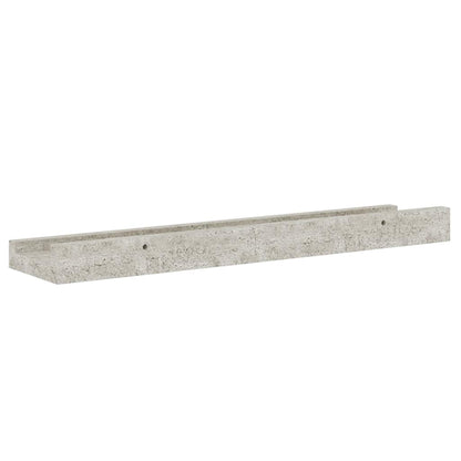 Prateleiras de parede 2 pcs 40x9x3 cm cinzento cimento