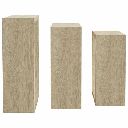 Prateleiras de parede forma de cubo 3pcs cm cor carvalho sonoma
