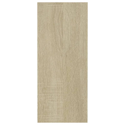 Prateleiras parede forma de cubo 3pcs cm branco/carvalho sonoma