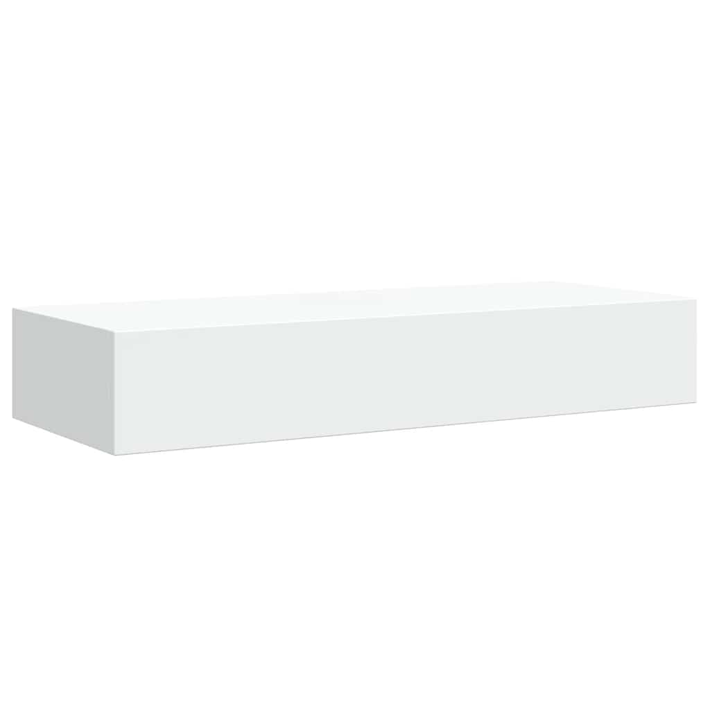 Prateleira de parede com gaveta MDF 60x23,5x10 cm branco