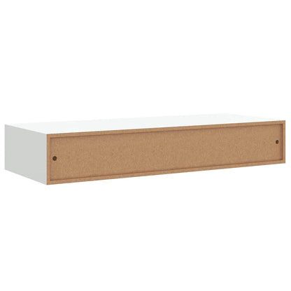 Prateleira de parede com gaveta MDF 60x23,5x10 cm branco