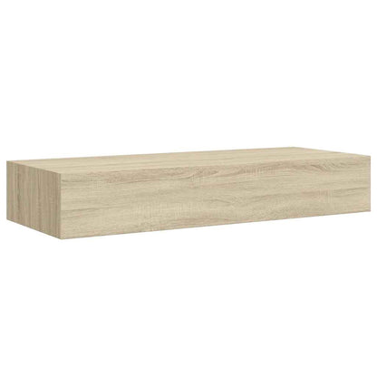 Prateleira de parede com gaveta MDF 60x23,5x10 cm cor carvalho