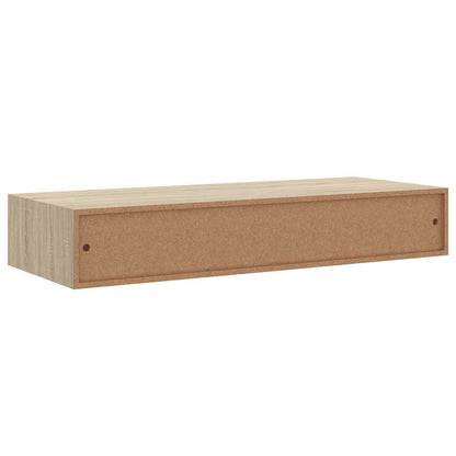 Prateleira de parede com gaveta MDF 60x23,5x10 cm cor carvalho