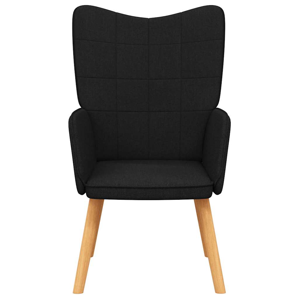 Cadeira de descanso tecido preto