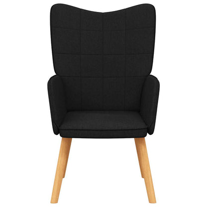 Cadeira de descanso tecido preto