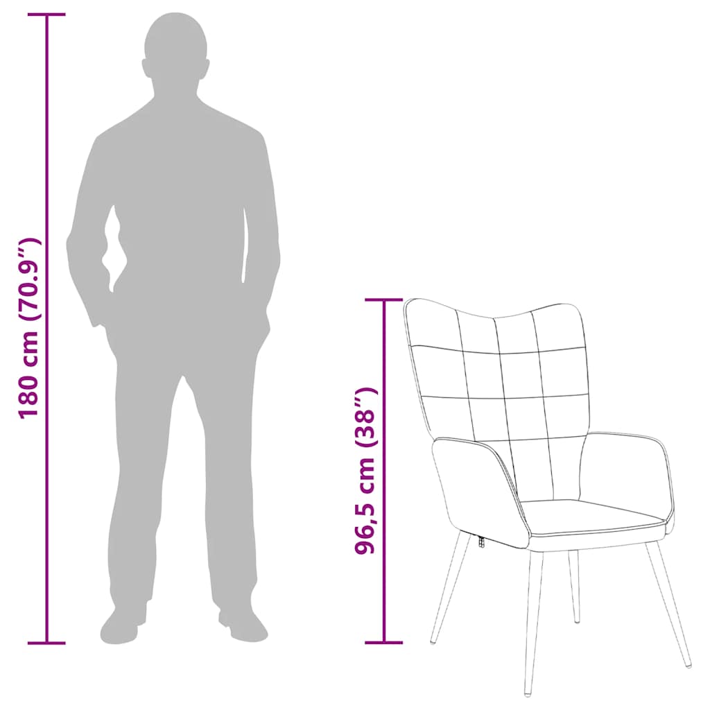 Cadeira de descanso tecido amarelo mostarda