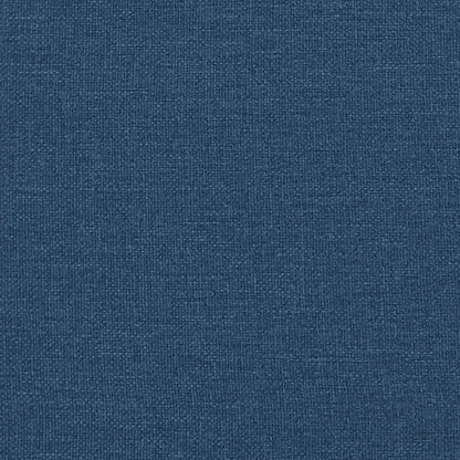 Cadeira de descanso com banco tecido azul