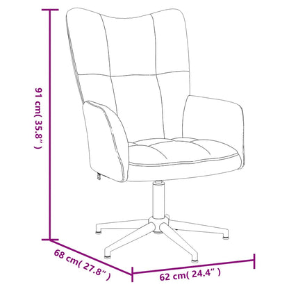 Cadeira de descanso veludo preto