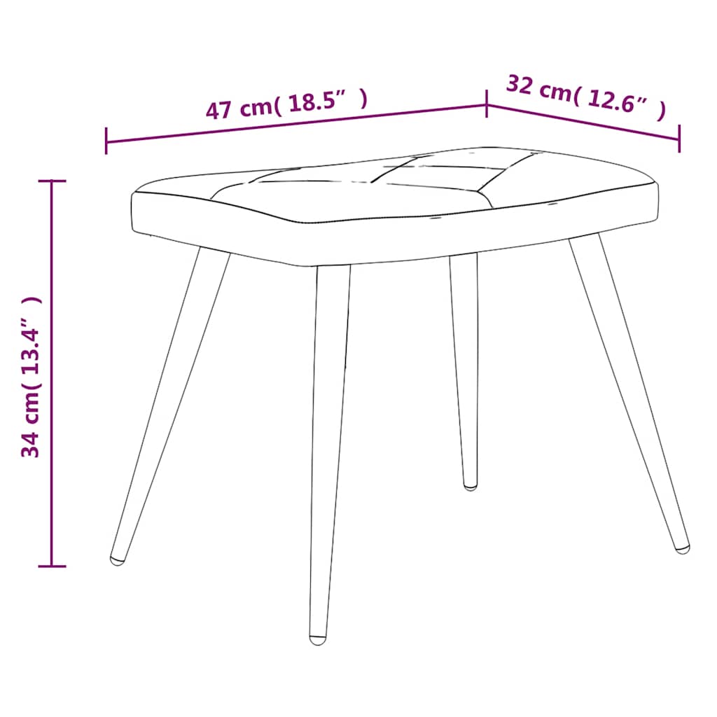 Cadeira de descanso com banco tecido de retalhos