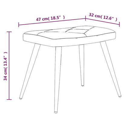 Cadeira de descanso com banco tecido de retalhos