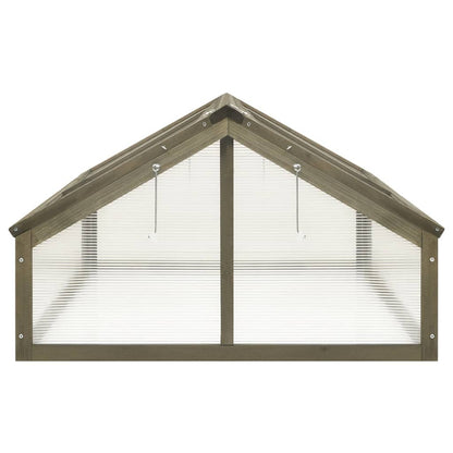 Estufa madeira de abeto maciça 114x80x50 cm cinzento