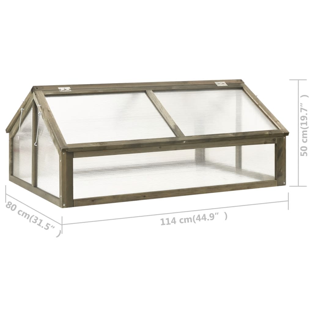 Estufa madeira de abeto maciça 114x80x50 cm cinzento