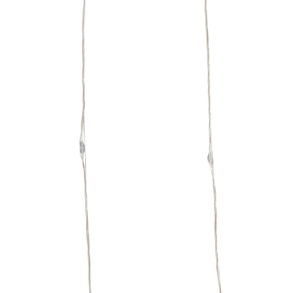 Cordão de micro luzes 40 m 400 LED 8 funções branco frio