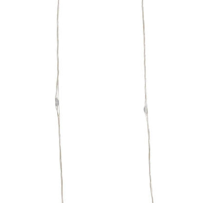 Cordão de micro luzes 40 m 400 LED 8 funções branco frio