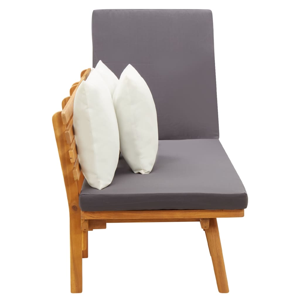 Banco de jardim 200x65 cm madeira de acácia maciça