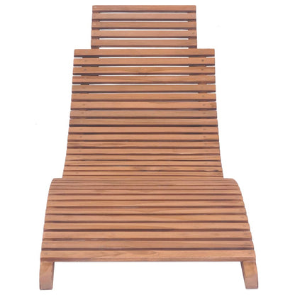 Espreguiçadeiras dobráveis 2 pcs madeira de teca maciça