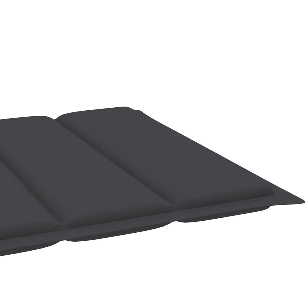 Espreguiçadeiras 2 pcs com almofadão antracite teca maciça