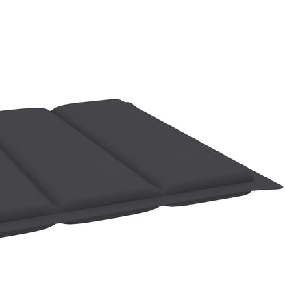Espreguiçadeiras 2 pcs com almofadão antracite teca maciça