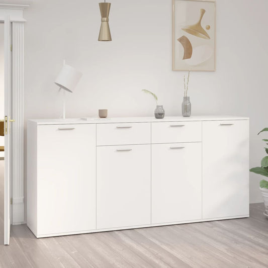 Aparador 160x36x75 cm contraplacado branco