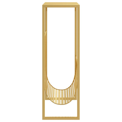 Suporte de revistas 35x15x45 cm aço dourado