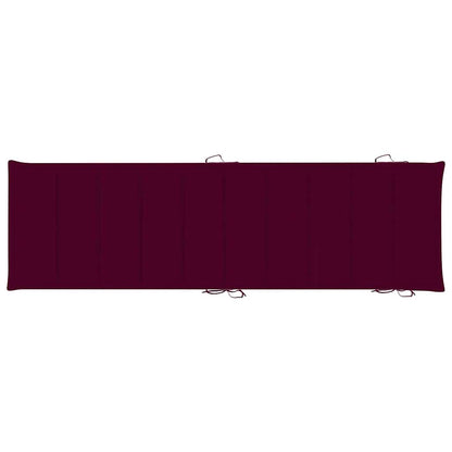 Espreguiçadeiras com mesa e almofadões 2 pcs acácia maciça