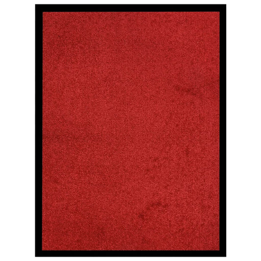 Tapete de porta 60x80 cm vermelho