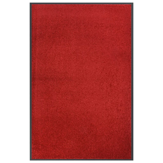 Tapete de porta 80x120 cm vermelho