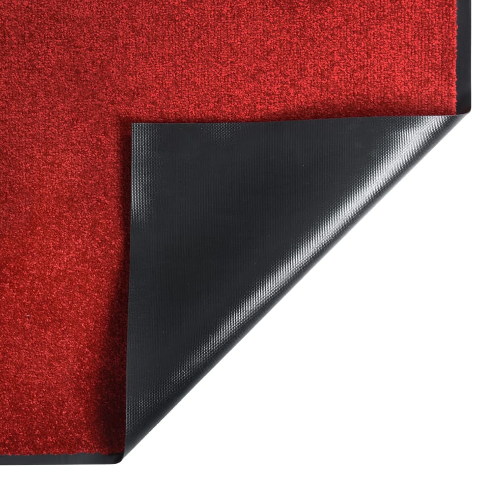 Tapete de porta 80x120 cm vermelho