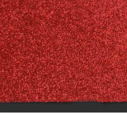 Tapete de porta 80x120 cm vermelho