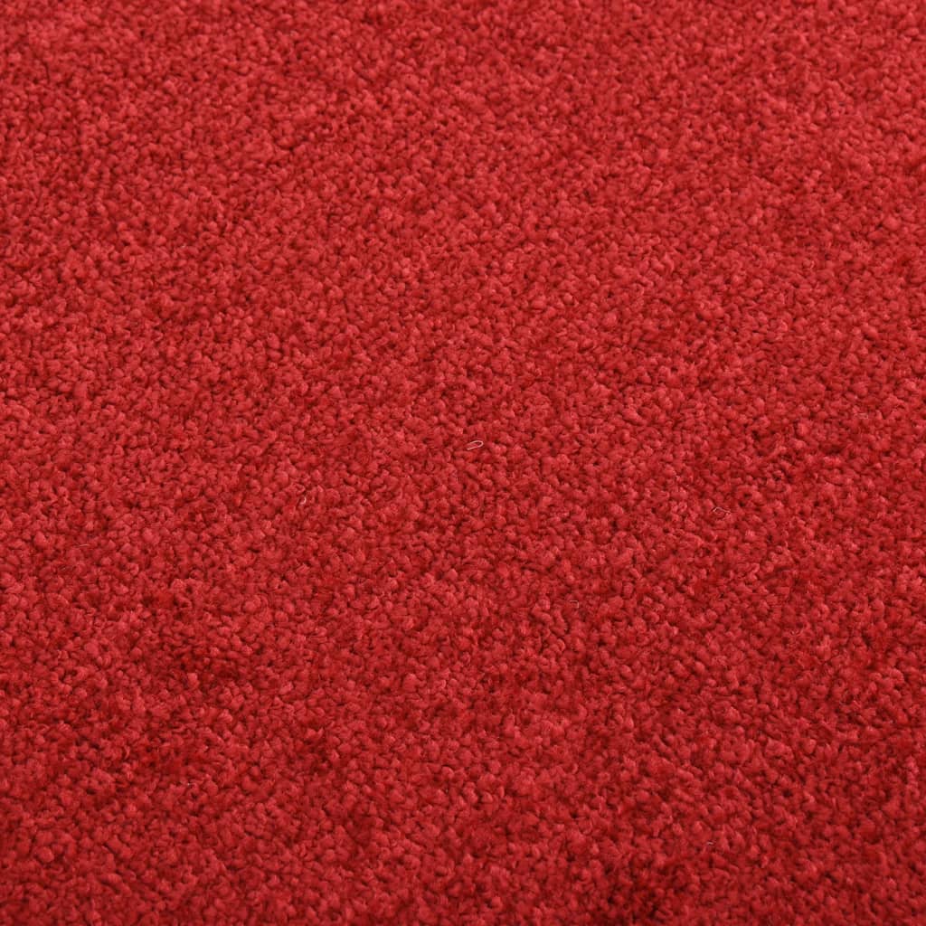 Tapete de porta 80x120 cm vermelho