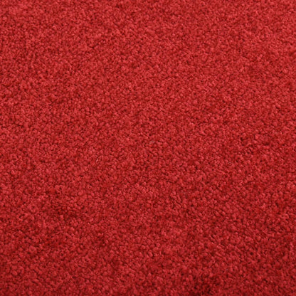 Tapete de porta 80x120 cm vermelho