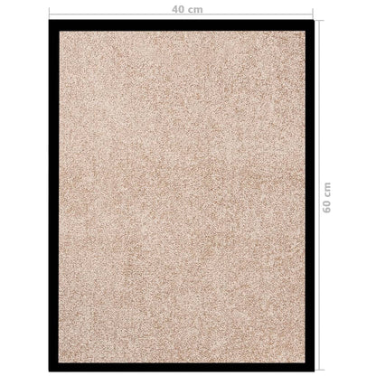 Tapete de porta 40x60 cm bege