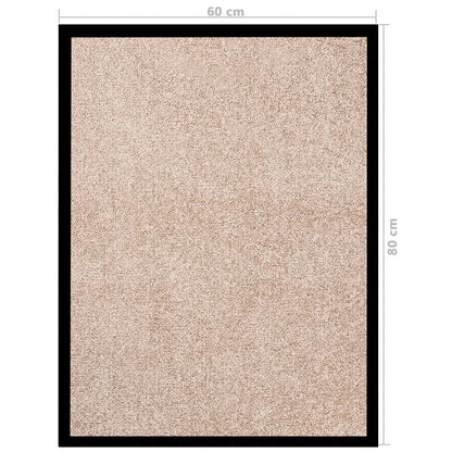 Tapete de porta 60x80 cm bege