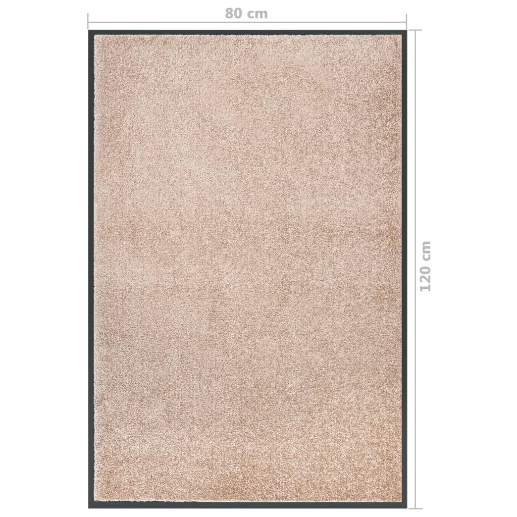 Tapete de porta 80x120 cm bege