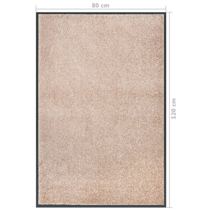 Tapete de porta 80x120 cm bege
