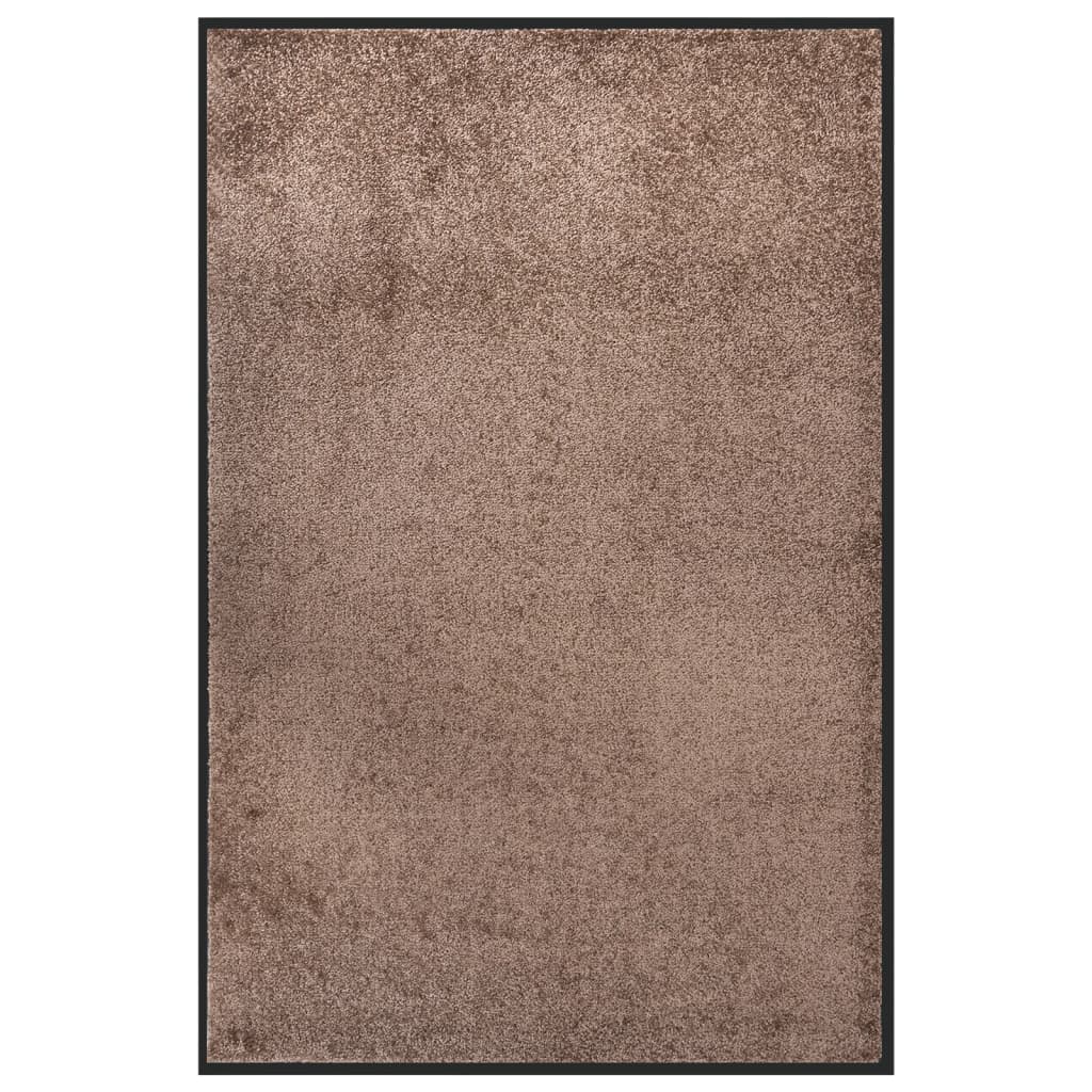 Tapete de porta 80x120 cm castanho