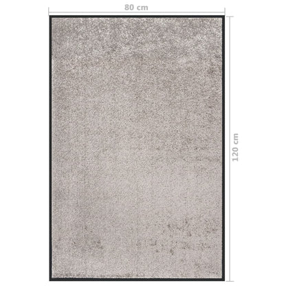 Tapete de porta 80x120 cm cinzento