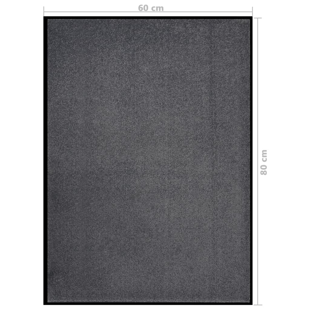 Tapete de porta 60x80 cm antracite