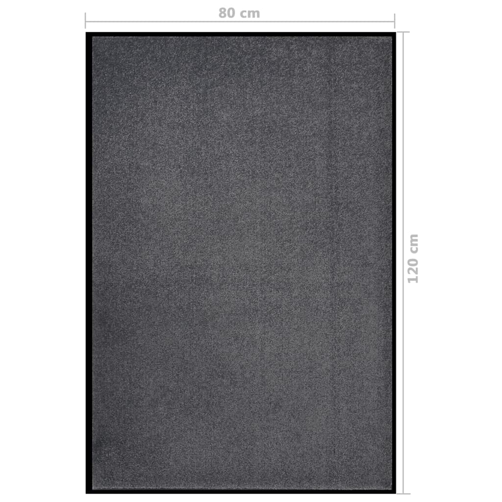 Tapete de porta 80x120 cm antracite