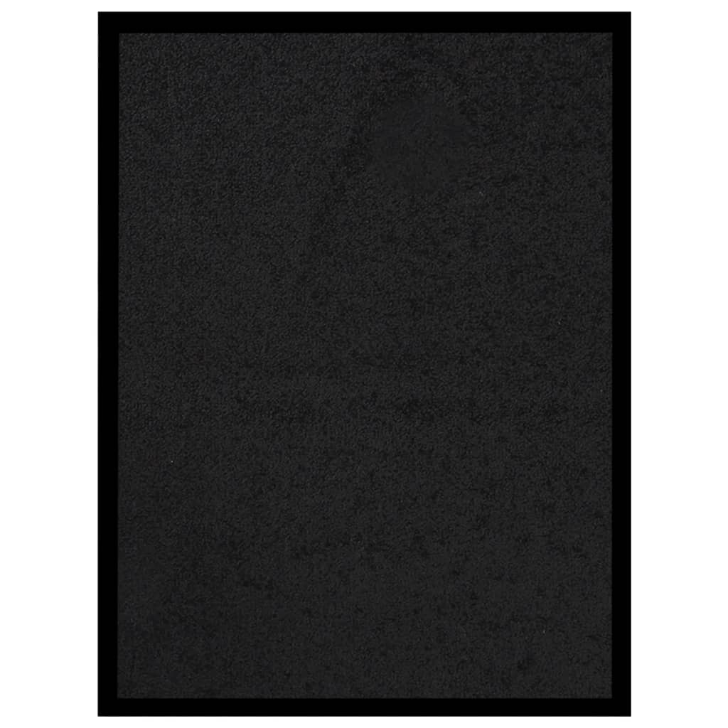 Tapete de porta 40x60 cm preto
