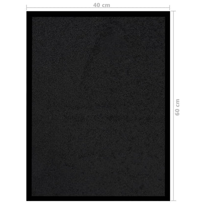 Tapete de porta 40x60 cm preto
