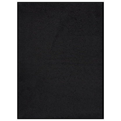 Tapete de porta 60x80 cm preto
