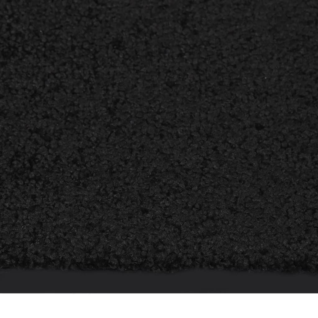 Tapete de porta 60x80 cm preto