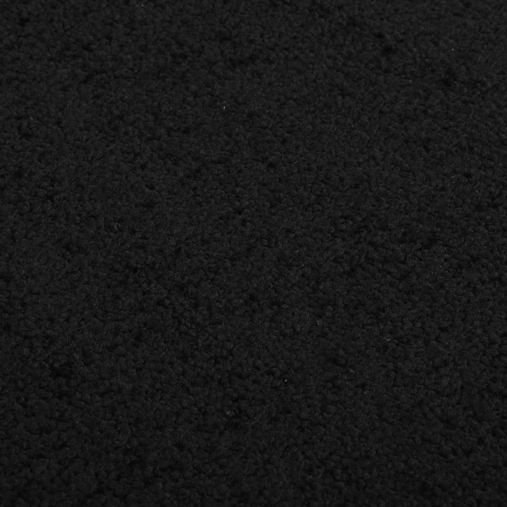 Tapete de porta 60x80 cm preto