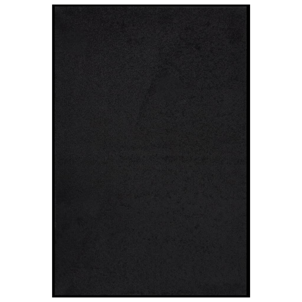 Tapete de porta 80x120 cm preto