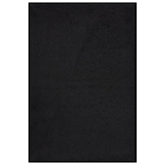 Tapete de porta 80x120 cm preto