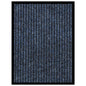 Tapete de porta às riscas 40x60 cm azul