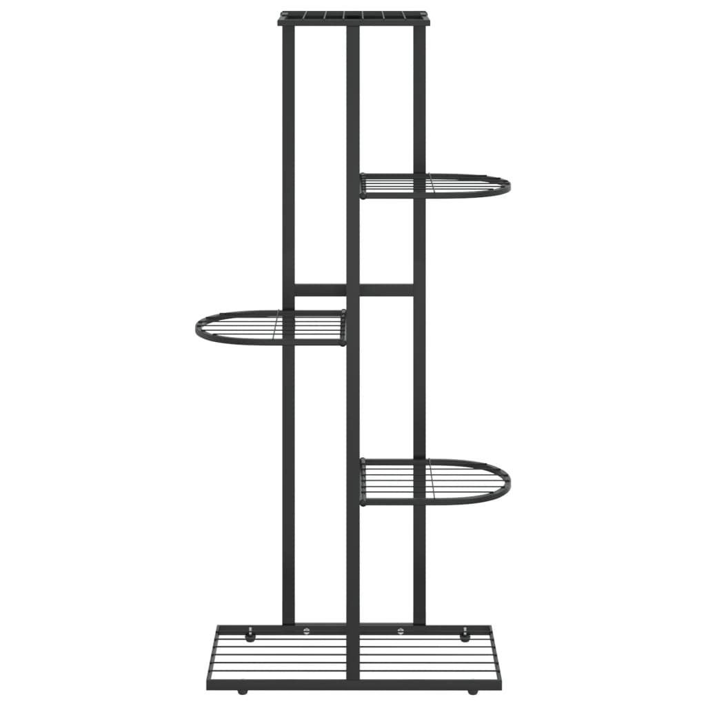 Suporte de vasos c/ 5 prateleiras 43x22x98 cm metal preto